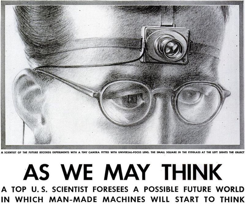 The cover image for the original publication of 'As We May Think'