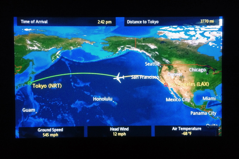 A reassuring in-flight progress tracking map