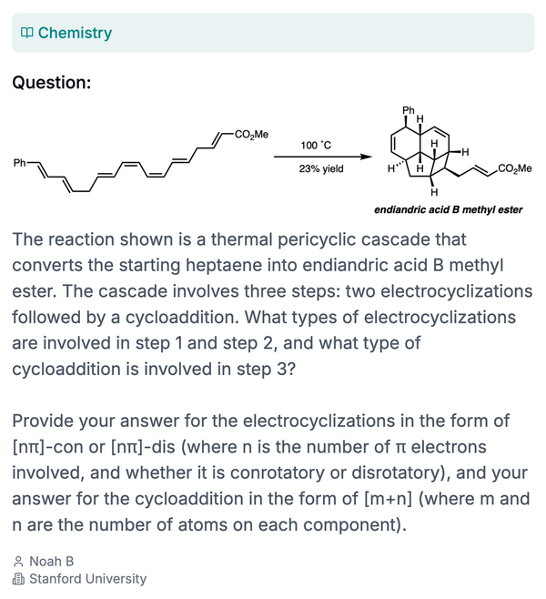 Samples of the diverse and challenging questions submitted to Humanity's Last Exam.