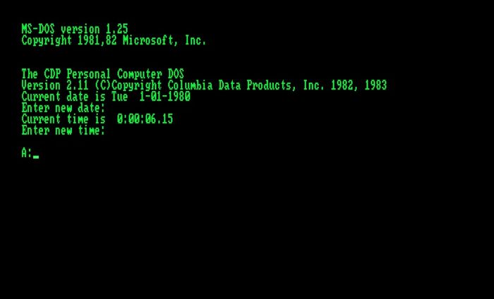 MS-DOS CLI interface