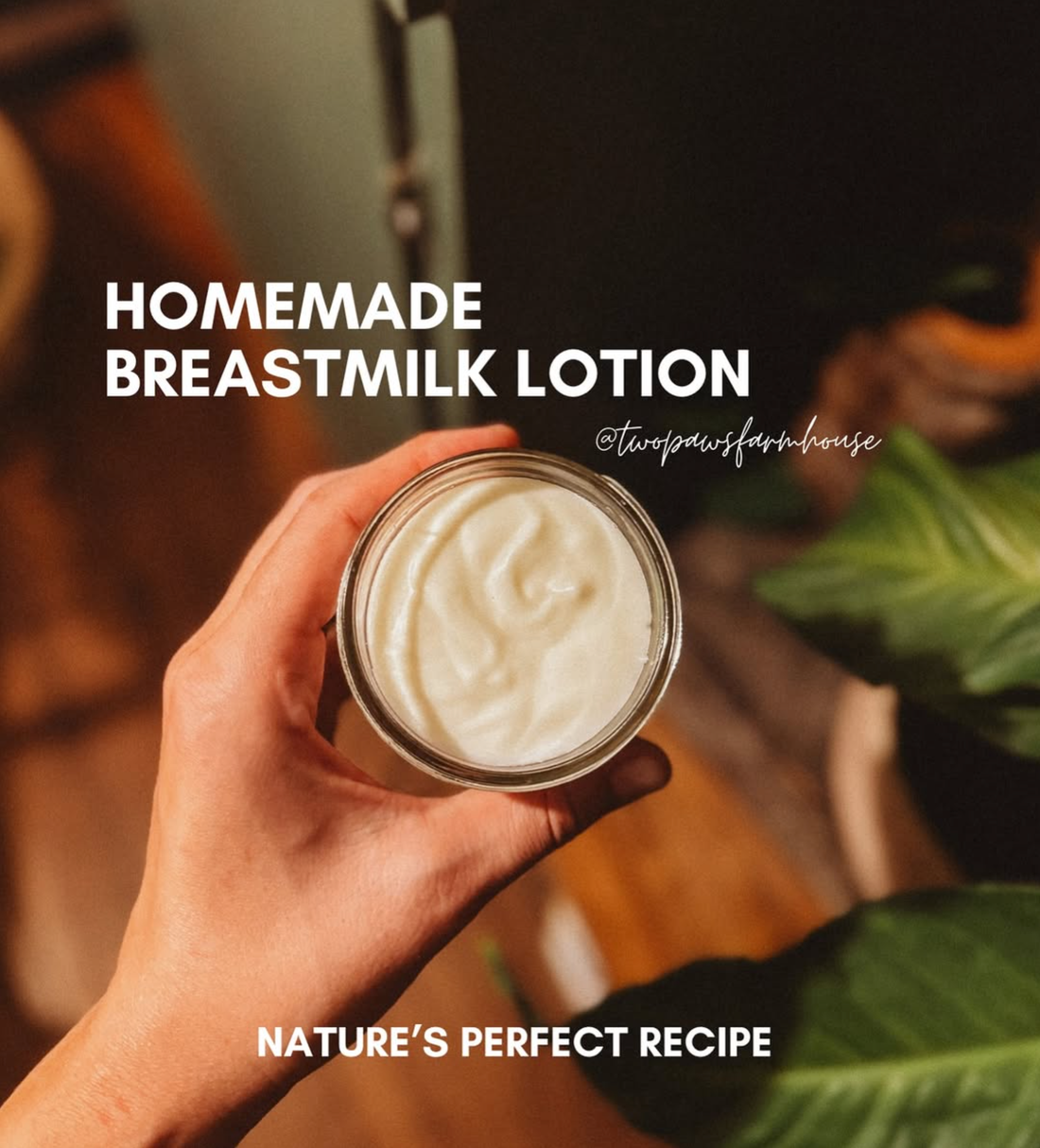 Homemade breastmilk lotion