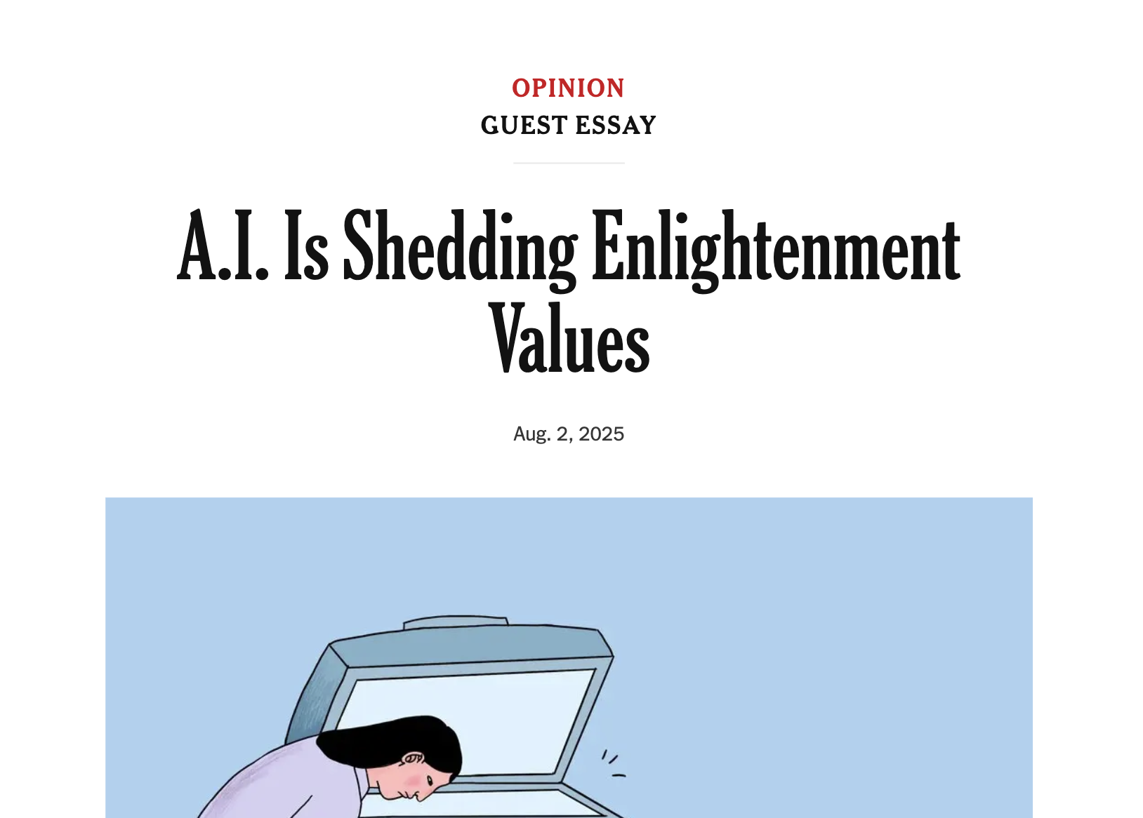 A.I. Is Shedding Enlightenment Values