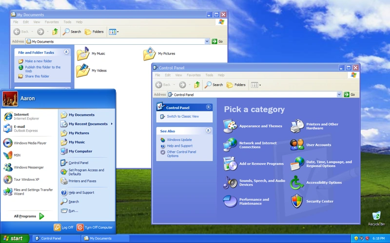 Windows XP: the peak of 1990's GUI glory