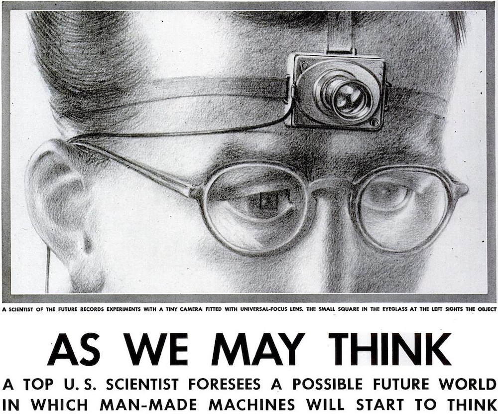 The cover image for the original publication of 'As We May Think'