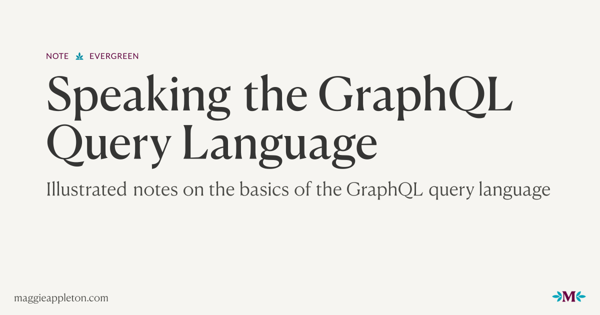 Speaking the GraphQL Query Language
